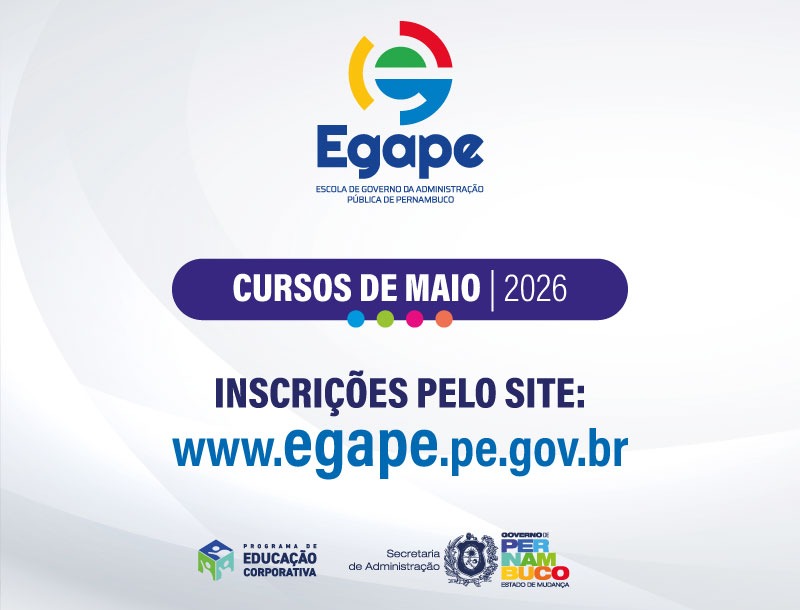 Egape abre mais de 1,7 mil vagas em 24 cursos gratuitos para o mês de maio